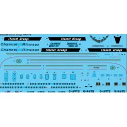 26Decals STS44380 1/144 Channel Airways Hawker Siddeley Trident 1E Screen printed decal
