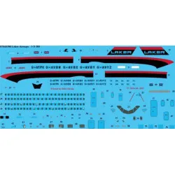 26Decals STS44390 1/144 Laker Airways 1-11-300 Screen printed decal