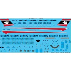 26Decals STS44391 1/144 British Eagle 1-11-200,300 Screen printed decal