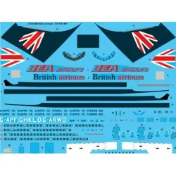 26Decals STS44400 1/144 BEA Airtours/British Airtours 707-400 screen printed decal