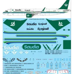 26Decals STS44411 1/144 Saudia New Livery Airbus A321-251NX (NEO) Screen printed decal
