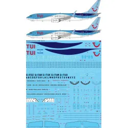 26Decals STS44420 1/144 TUI Boeing 737-800 &amp MAX 8 screen printed decal