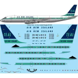 26Decals X14424 1/144 TEAL / Air New Zealand Douglas DC-8-52 laser decal - for X-Scale kit