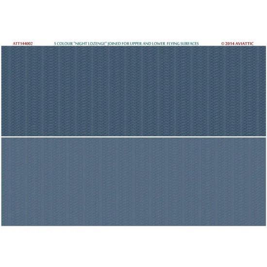 Aviattic ATT144002 1/144 5 colour night lozenge joined for upper and lower flying surfaces