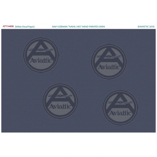 Aviattic ATT144006 1/144 (White Decal Paper) WW1 German Naval Hex Hand Painted Linen