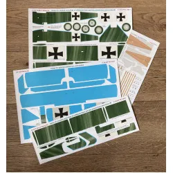 Aviattic ATT24014 1/24 (Meng) Fokker DR.I streaked camouflage type B decal
