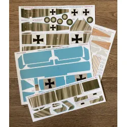 Aviattic ATT24016 1/24 (Meng) Fokker DR.I streaked camouflage aged varnish (A)