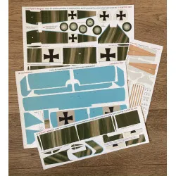 Aviattic ATT24017 1/24 (Meng) Fokker DR.I streaked camouflage aged varnish (B)