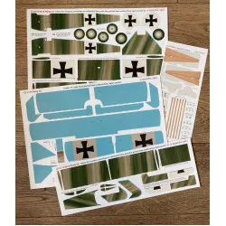 Aviattic ATT24018 1/24 (Meng) Fokker DR.I streaked camouflage aged varnish (C)