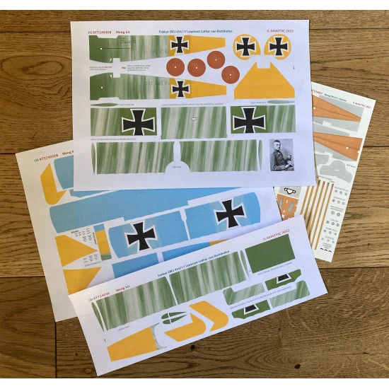 Aviattic ATT24030B 1/24 Fokker DR.I Ltn. Lothar von Richthofen scheme B Meng