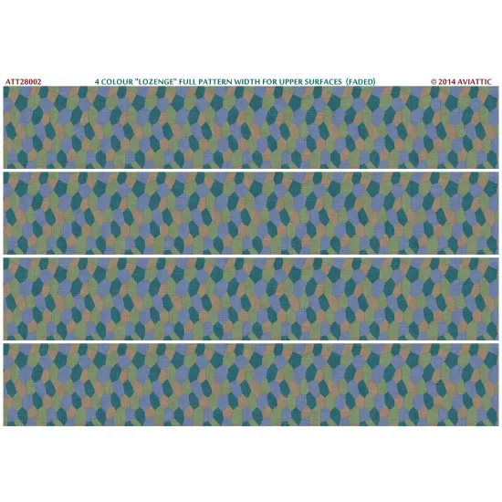 Aviattic ATT28002 1/28 4 colour lozenge full pattern upper surfaces (faded)