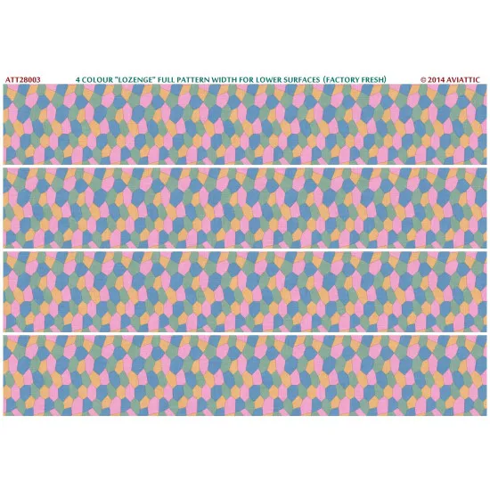 Aviattic ATT28003 1/28 4 colour lozenge full pattern lower surfaces (fresh)
