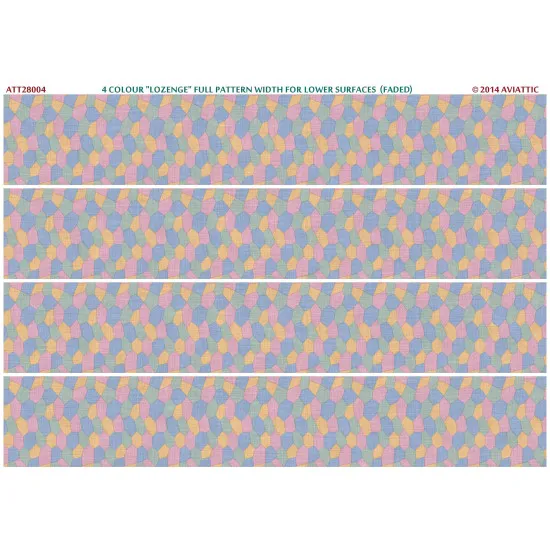 Aviattic ATT28004 1/28 4 colour lozenge full pattern lower surfaces (faded)
