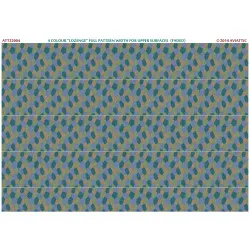 Aviattic ATT32004 1/32 4 color lozenge full pattern width upper surfaces faded