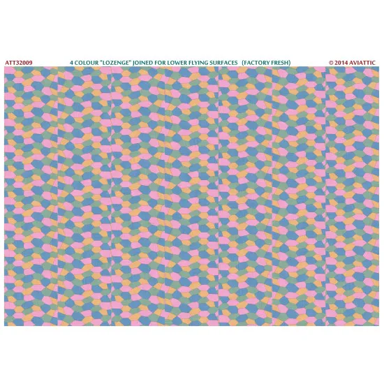 Aviattic ATT32009 1/32 4 colour lozenge joined for lower flying surfaces (fresh)