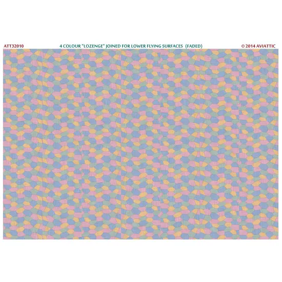 Aviattic ATT32010 1/32 4 colour lozenge joined for lower flying surfaces (faded)
