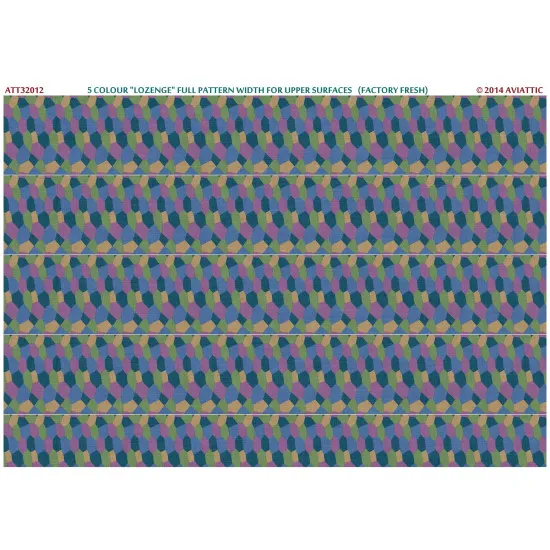 Aviattic ATT32012 1/32 5 colour lozenge full pattern upper surfaces (fresh)