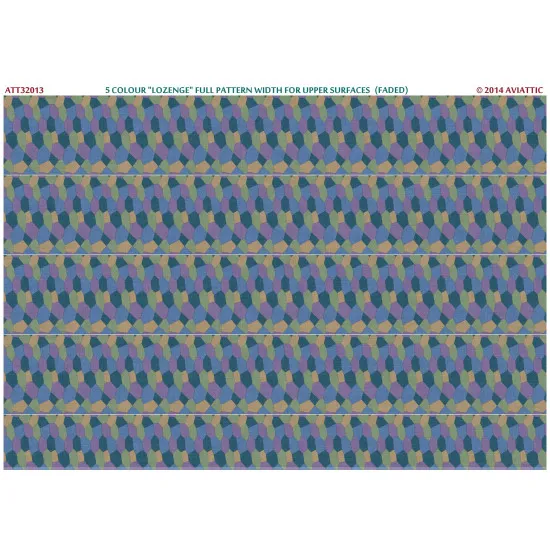 Aviattic ATT32013 1/32 5 colour lozenge full pattern upper surfaces (faded)