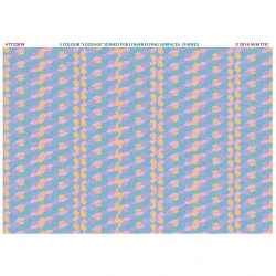 Aviattic ATT32019 1/32 5 colour lozenge joined for lower flying surfaces (faded) aircraft decal