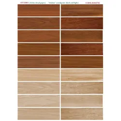 Aviattic ATT32061 1/32 (White decal paper) Walnut woodgrain (dark and light)