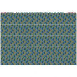 Aviattic ATT32068 1/32 (white decal paper) 4 colour lozenge full pattern width for upper surfaces (factory fresh)