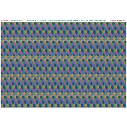 Aviattic ATT32072 1/32 (white decal paper) 5 colour lozenge full pattern width for upper surfaces (factory fresh)