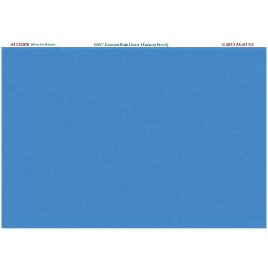 Aviattic ATT32076 1/32 (white decal paper) WW1 German blue linen (factory fresh)
