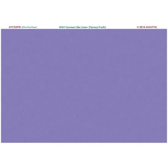 Aviattic ATT32078 1/32 (white decal paper) WW1 German lilac linen (factory fresh)