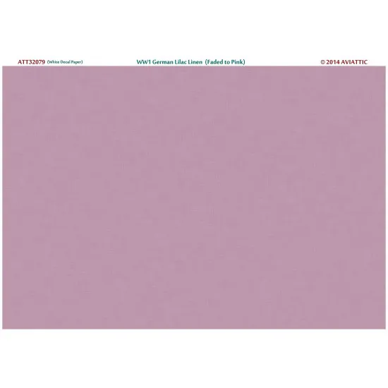 Aviattic ATT32079 1/32 WW1 German lilac faded to pink (white decal paper)