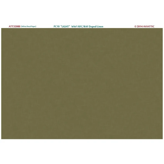 Aviattic ATT32080 1/32 (white decal paper) PC10 light WW1 RFC/RAF doped linen
