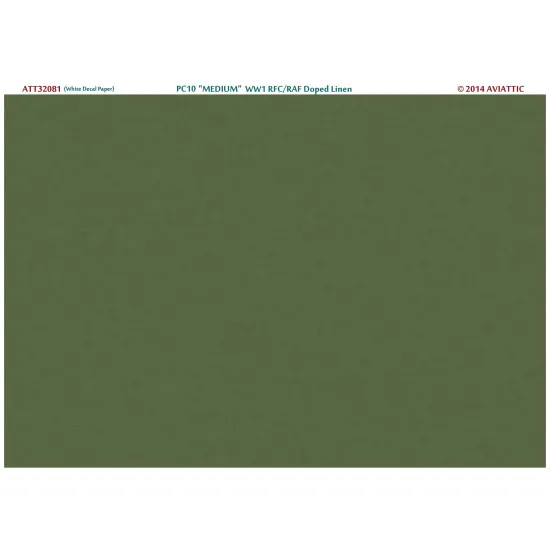 Aviattic ATT32081 1/32 (white decal paper) PC10 medium WW1 RFC/RAF doped linen