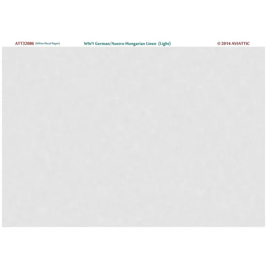 Aviattic ATT32086 1/32 (white decal paper) WW1 German/Austro-Hungarian linen (light)