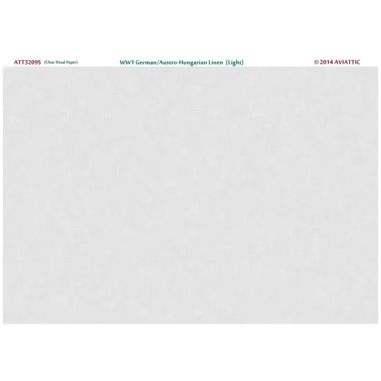 Aviattic ATT32095 1/32 (clear decal paper) WW1 German/Austro-Hungarian linen (light)