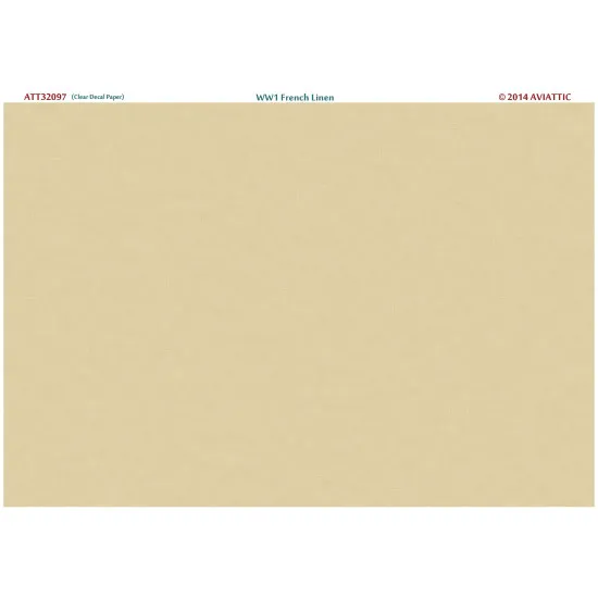Aviattic ATT32097 1/32 (clear decal paper) WW1 French linen
