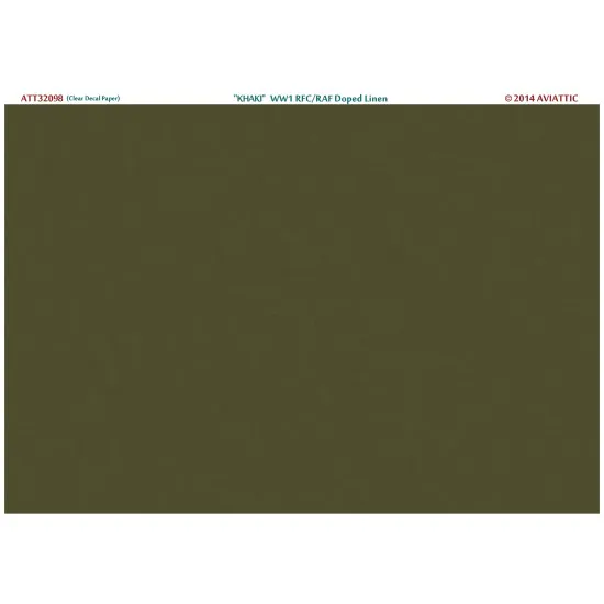 Aviattic ATT32098 1/32 (clear decal paper) PC10 WW1 RFC/RAF doped linen late