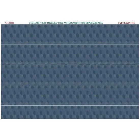 Aviattic ATT32100 1/32 5 colour night lozenge full pattern width for upper surfaces