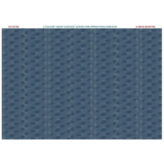 Aviattic ATT32102 1/32 5 colour night lozenge joined for upper flying surfaces