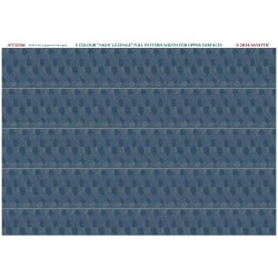 Aviattic ATT32104 1/32 (white decal paper for rib tapes) 5 colour night lozenge full pattern width for upper surfaces