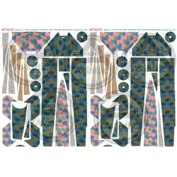 Aviattic Att32115 1/32 Fokker Ev/Dviii 4 Colour Lozenge Factory Fresh X 1 Sets