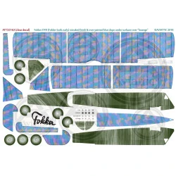 Aviattic ATT32163 1/32 Fokker DVII Fok early streaked finish blue dope lozenge