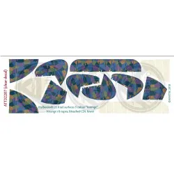 Aviattic ATT32207 1/32 Halberstadt CL.II tail surfaces 5 color alt. palette lozenge w/lozenge rib tapes bleached CDL lower