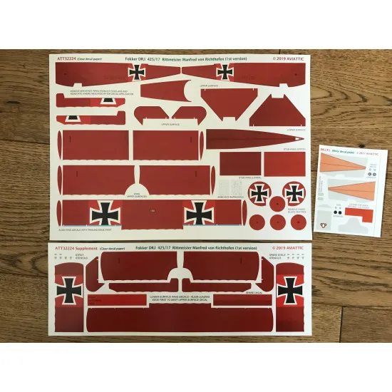 Aviattic ATT32224 1/32 Fokker Dr.I 425/17 Rittmeister Manfred von Richthofen 1