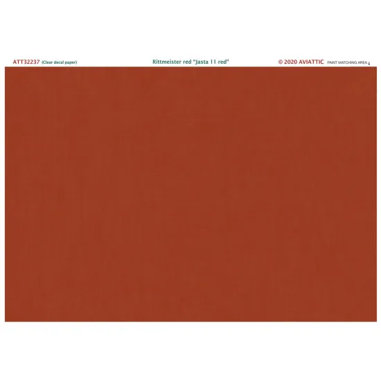 Aviattic ATT32237 1/32 (Clear decal paper) Jasta 11 red paint on linen