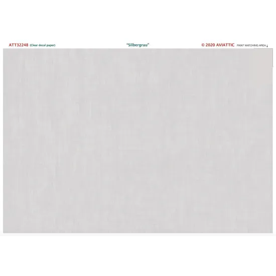 Aviattic ATT32248 1/32 (Clear decal paper) Silbergrau paint on linen decal