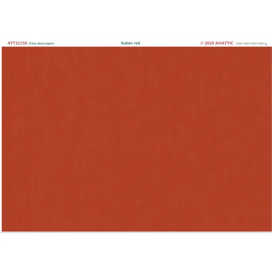 Aviattic ATT32250 1/32 (Clear decal paper) Jasta Raben red paint on linen