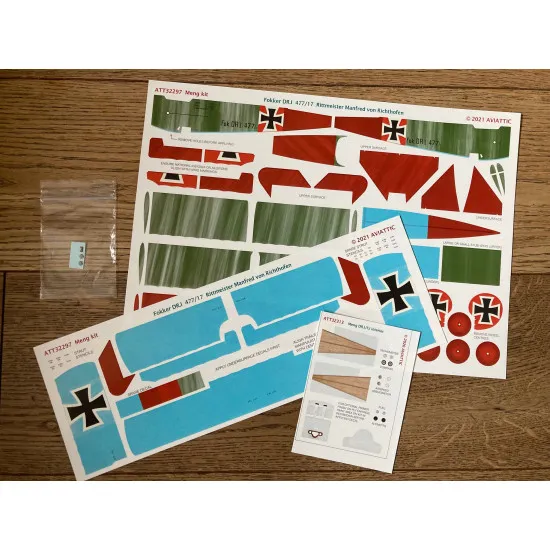 Aviattic ATT32297 1/32 Meng Fokker Dr.I 477/17 Rittmeister Manfred Richthofen