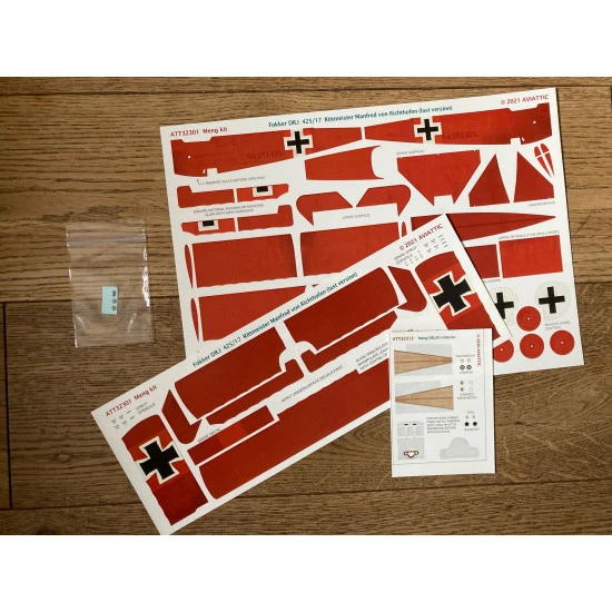 Aviattic ATT32301 1/32 Meng Fokker Dr.I 425/17 Rittmeister Manfred Richthofen Aviattic ATT32301 1/32 Meng Fokker Dr.I 425/17 Rittmeister Manfred Richthofen