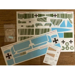 Aviattic ATT32306 1/32 Meng Fokker DR.I streaked camouflage on unbleached linen