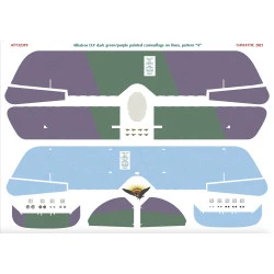 Aviattic ATT32319 1/32 Albatros DV dark green/purple painted camouflage linen A