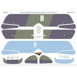 Aviattic ATT32320 1/32 Albatros DV light green/purple painted camouflage linen B